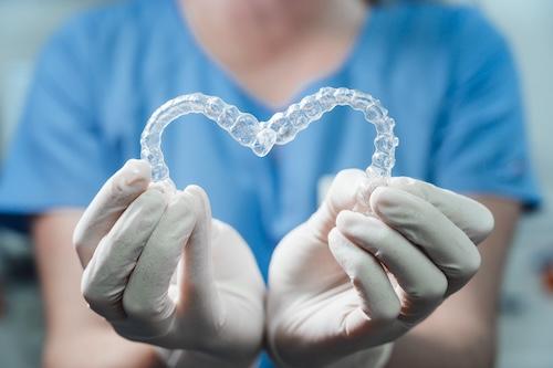 Invisible Braces making Heart Shape | Beaverton OR